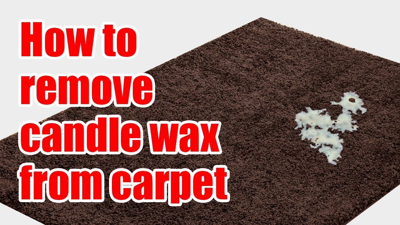 How to remove candle wax from carpet YouTube