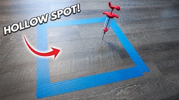 How To Fill Hollow Spots Inside Vinyl Plank Flooring LVP Laminate And Engineered Hardwood Floors DIY