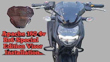 Apache 160 4v bs6 special edition visor Installation ||