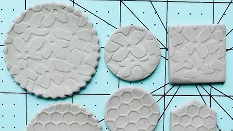 Texture plates for embossing clay