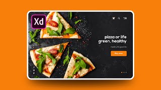 FOOD WEB UI DESIGN - Adobe Xd 2020 screenshot 5