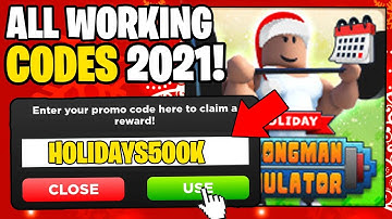 *NEW* ALL WORKING CODES FOR STRONGMAN SIMULATOR DECEMBER 2021! ROBLOX STRONGMAN SIMULATOR CODES