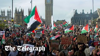 video: Watch: Pro-Palestine protesters call for ‘intifada from London to Gaza’