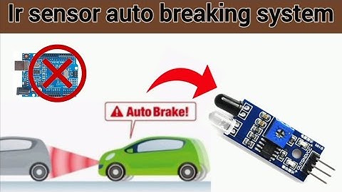 How to make auto breaking system without Arduino Uno ||#Mk_technical_zone#ak_technical_amrit #sensor