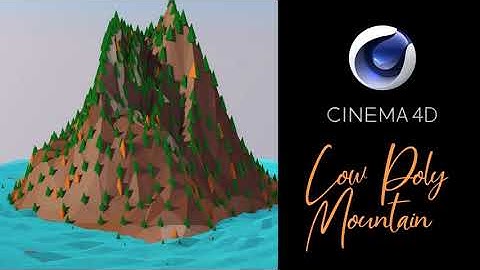 Cinema 4D Tutorial - Low Poly Mountain