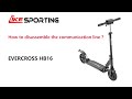 How to disassemble the communication line of electric scooter EVERCROSS HB16 ？