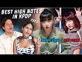 Waleska &amp; Efra react to The Best High Notes in KPOP Songs