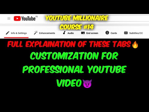 #ytcourse14 | How To Customize Your YouTube Videos Like Pro😈| YouTube Videos Ko Customize Kese Kare amir khan net worth 2019