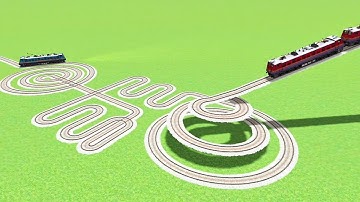 RUNNING TRACK GOL CIRCLE TRACKS TRAIN SNAKE WALA TRICK TRAIN SIMULATOR GAME 