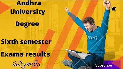 Andhra University degree sixth semester results realsed April 2022|AU|