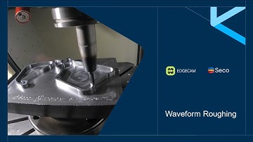 EDGECAM Waveform Roughing in Action | Constant Cutter Engagement for Maximum performance