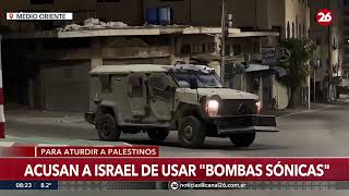 🚨MEDIO ORIENTE | Palestinos denuncian el uso de bombas sónicas en Nablus