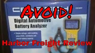 Harbor Freight Cen-Tech Battery Yzer Review And Demo