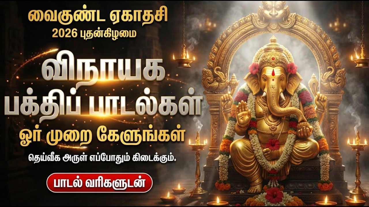 Wednesday Powerful Vinayagar Tamil Bakthi Padalgal | Lord Ganapathi Devotional Songs In Tamil