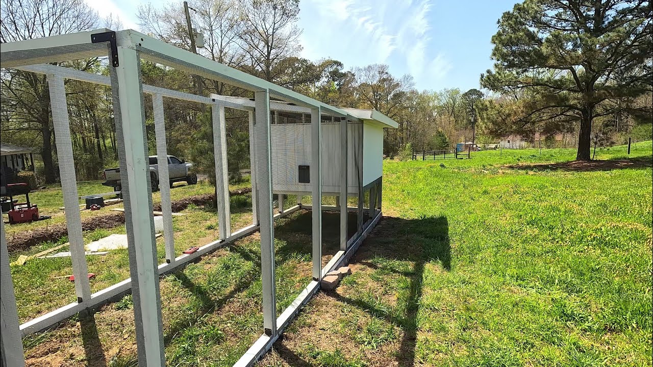 Work on the chicken coop run YouTube