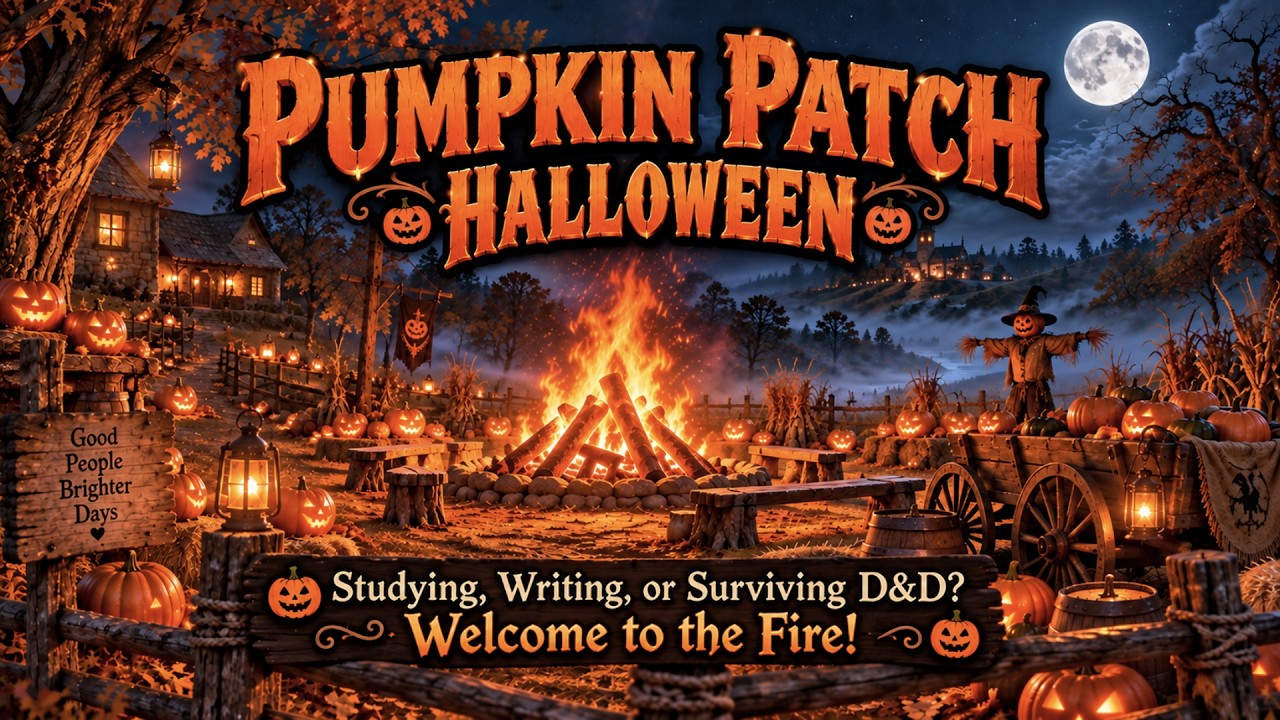 Medieval Pumpkin Patch 🎃 Harvest Bonfire & Autumn Ambience  Medieval Music  Deep Work & D&D