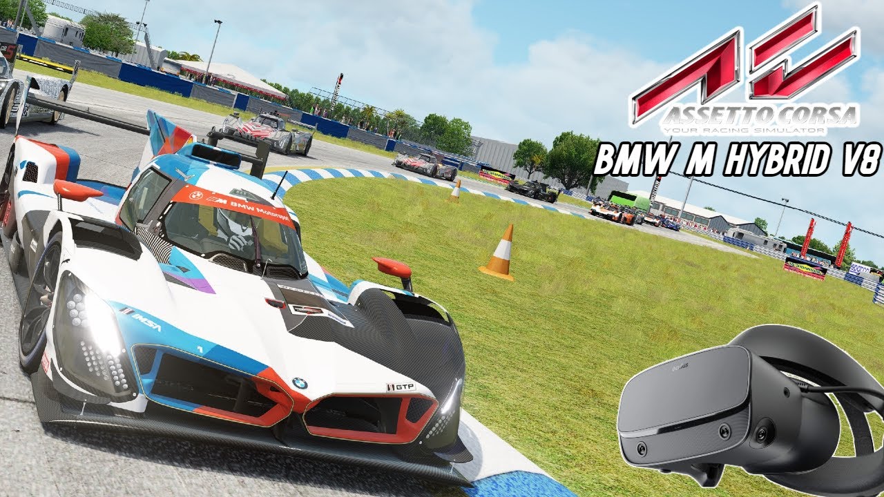 Assetto Corsa: BMW M Hybrid V8 LMDh Mod at Sebring [VR] - YouTube