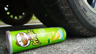 Crushing Crunchy & Soft Things by Car! EXPERIMENT: Car vs Snack Box