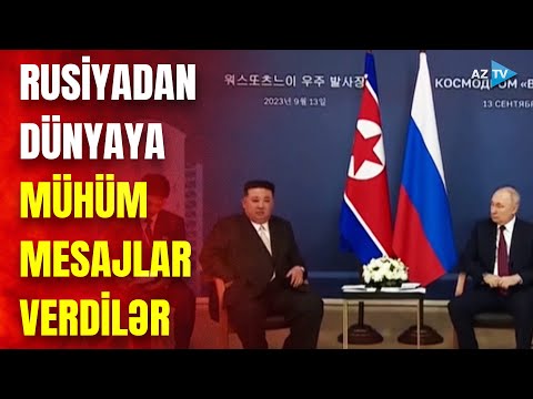 Putinlə Kim Çen Inın 5 saatlıq təkbətək görüşü: liderlər mühüm mesajlar verdi