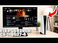 How To Fix PS5 Error CE-118527-4 - Full Guide - YouTube