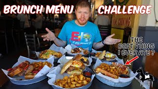 IT WON'T ALL FIT ON THE TABLE! | BRUNCH MENU CHALLENGE AT FOUR PEGS