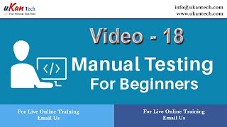 QA Manual Testing Class 18 - Complete Video Course For Beginners
