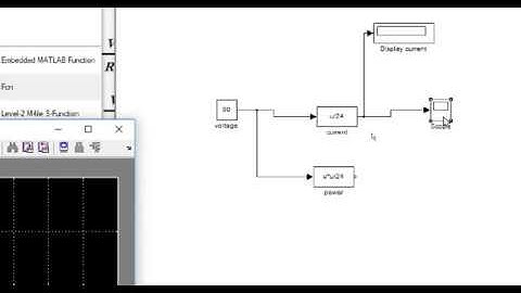 Simulation 1.2: Current,  Voltage and Power output measuring in Simulink