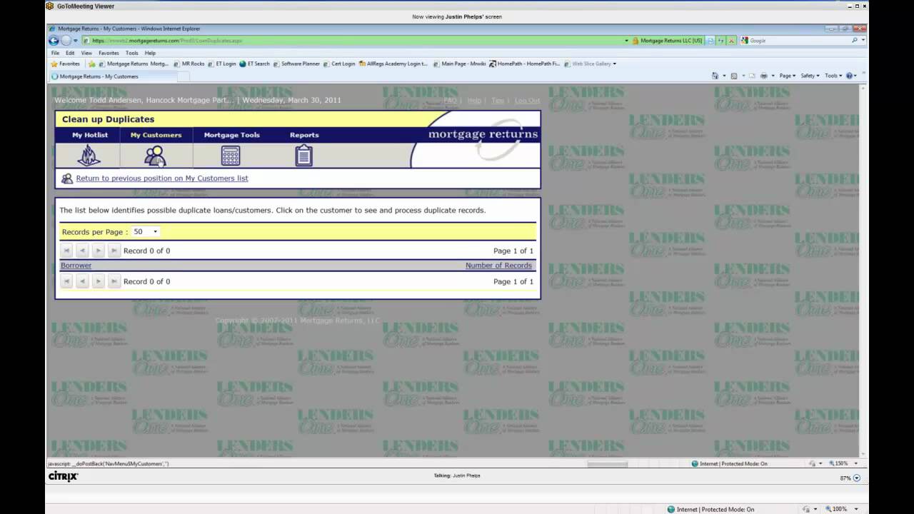 Mortgage Returns - Overview - Part 7