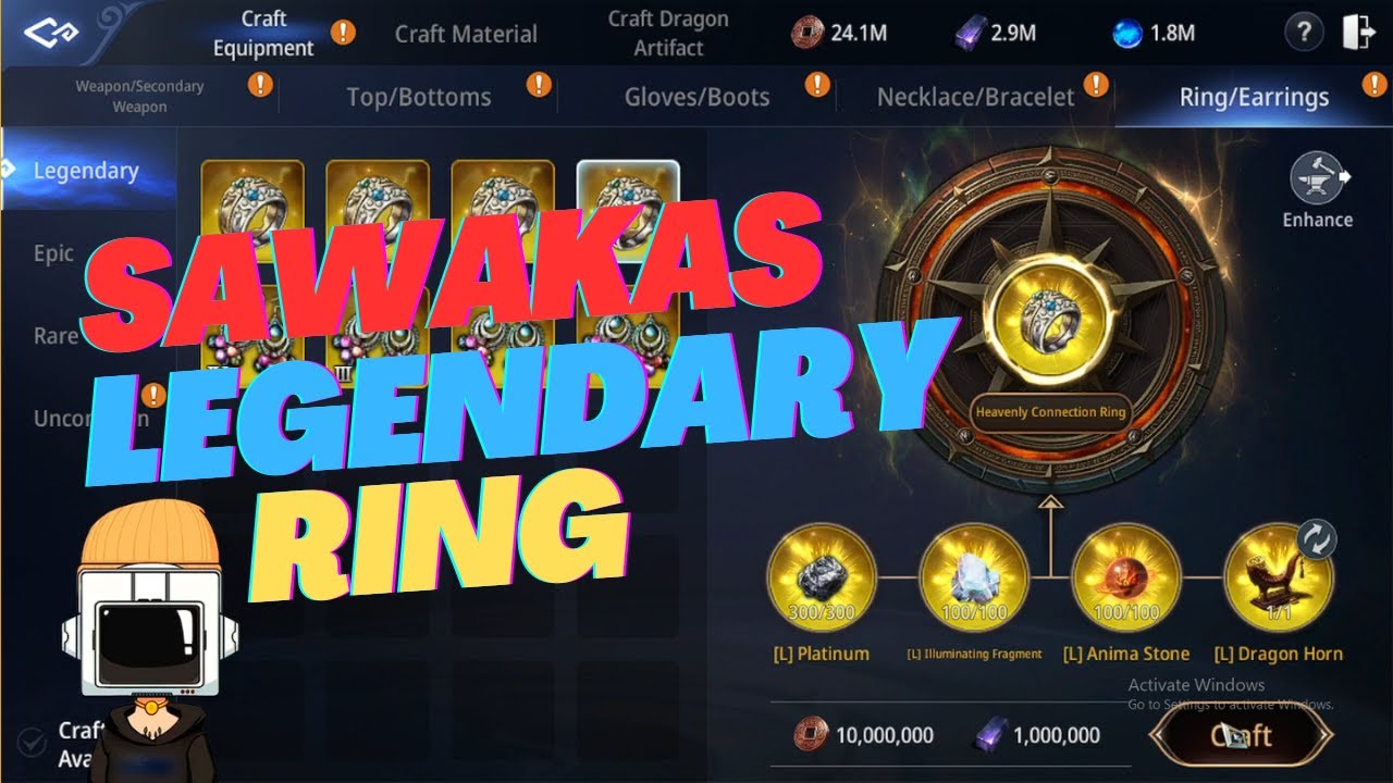 Mir4: Crafting my Legendary Ring
