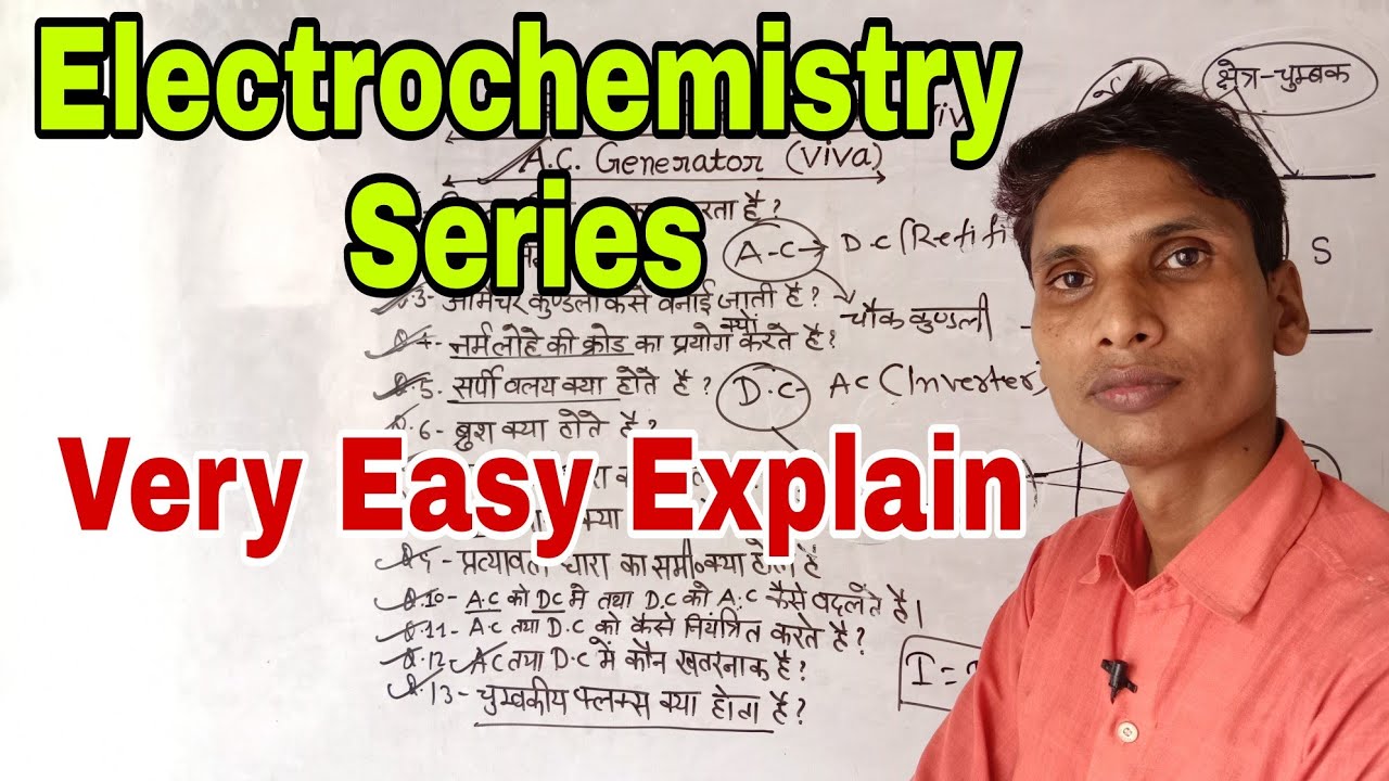 Electrochemistry Series/Activity series/Vidhut rasaynic shreni kya hoti