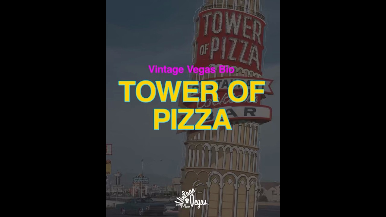 Vintage Las Vegas Tower of Pizza Bio