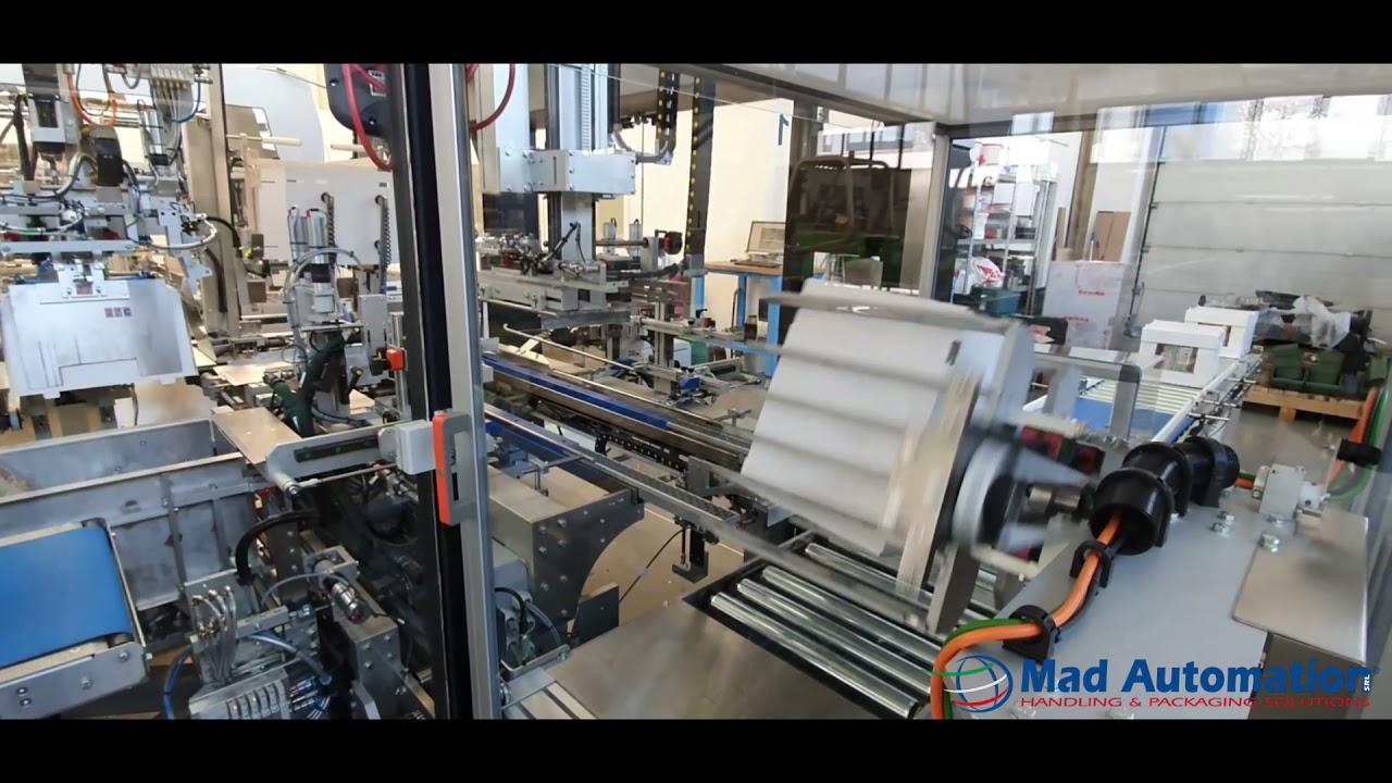 MAD AUTOMATION SUPERFAST: pastry - flowpack - tray+ext. lid