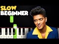 Count On Me Bruno Mars SLOW BEGINNER PIANO TUTORIAL SHEET MUSIC By Betacustic