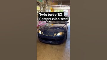 Twin turbo 1JZ compression test. #cartok #boost #mechanic #jdm #1jz #diy #toyota #automobile #jdmcar
