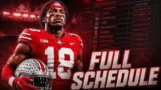 Ohio State's Full 2026 Football Schedule — Dates, Times, TV