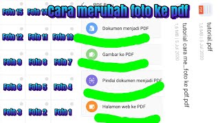 Cara merubah foto ke pdf di hp || cara membuat lamaran kerja pdf screenshot 4