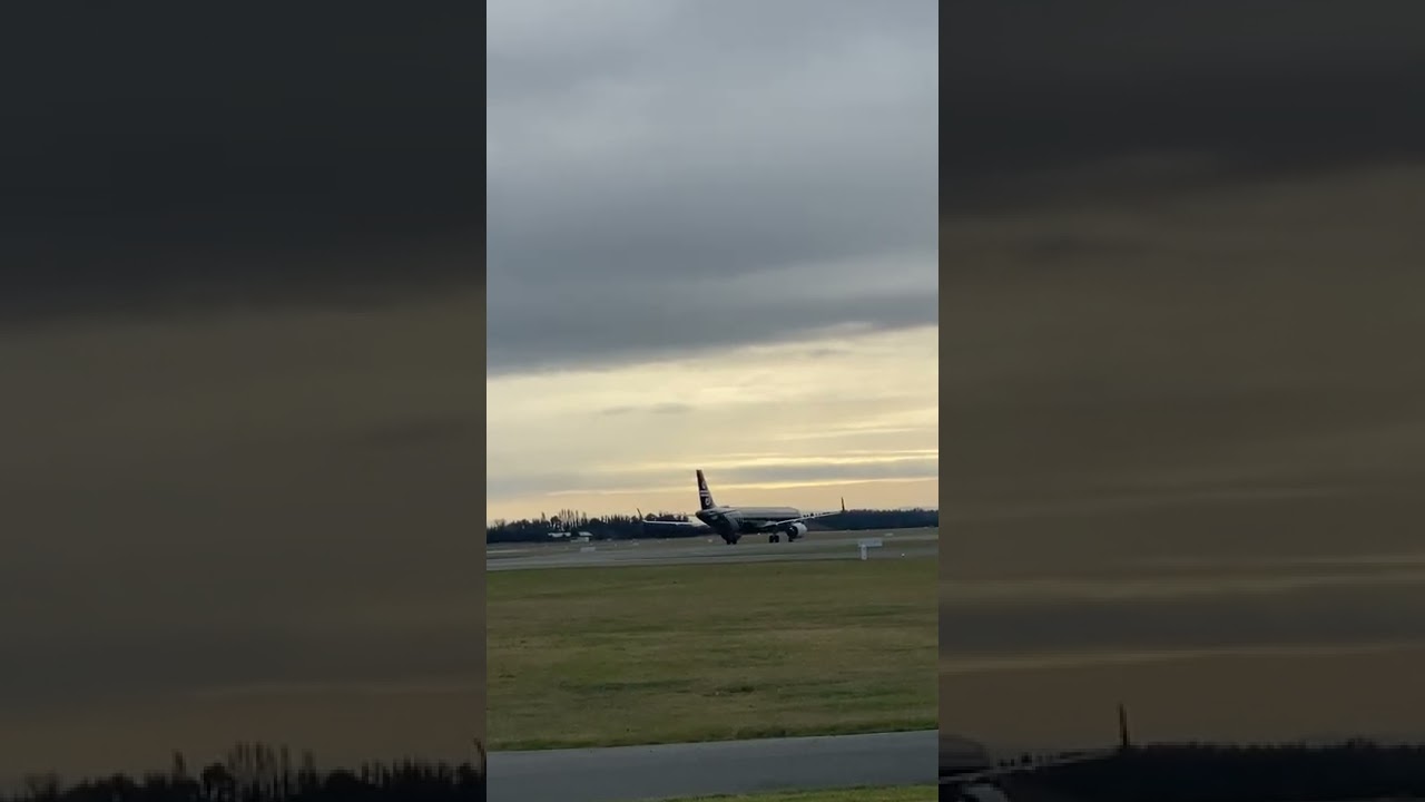 Air New Zealand Airbus a321-271NX Landing Christchurch airport (Full back livery!)