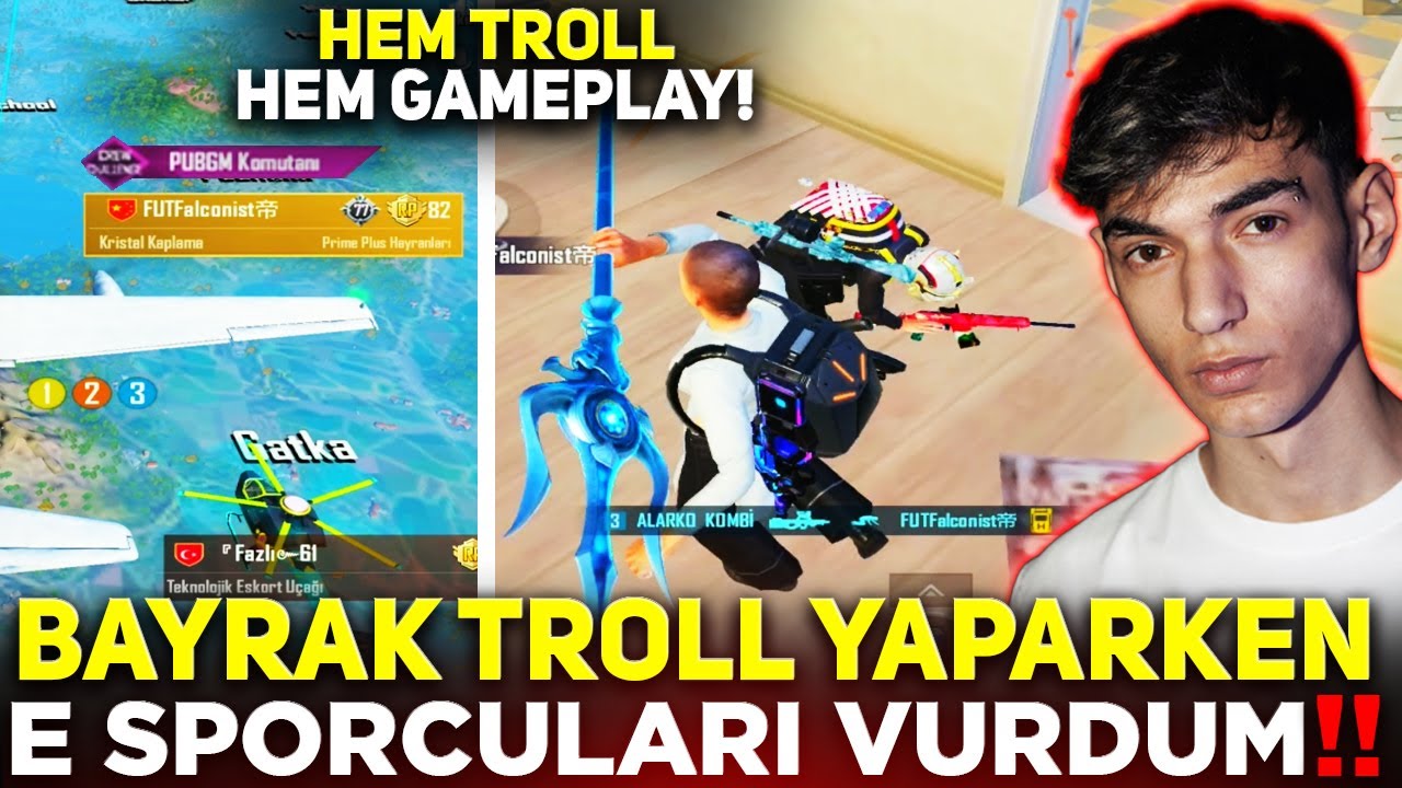 BAYRAKTAN GELEN 30 YAŞINDA KADINLA E-SPORCULARI TOKATLADIK!/ Pubg Mobile Troll