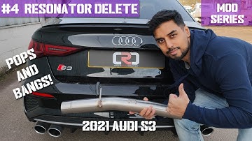 MAKING THE 2021 S3 LOUDER | RESONATOR DELETE | POPS AND BANGS | AUDI S3 8Y | PROGRESSIVE PARTS