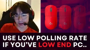 SEN TenZ Explains Why Low POLLING RATE Is BENEFICIAL For Your LOW END PC