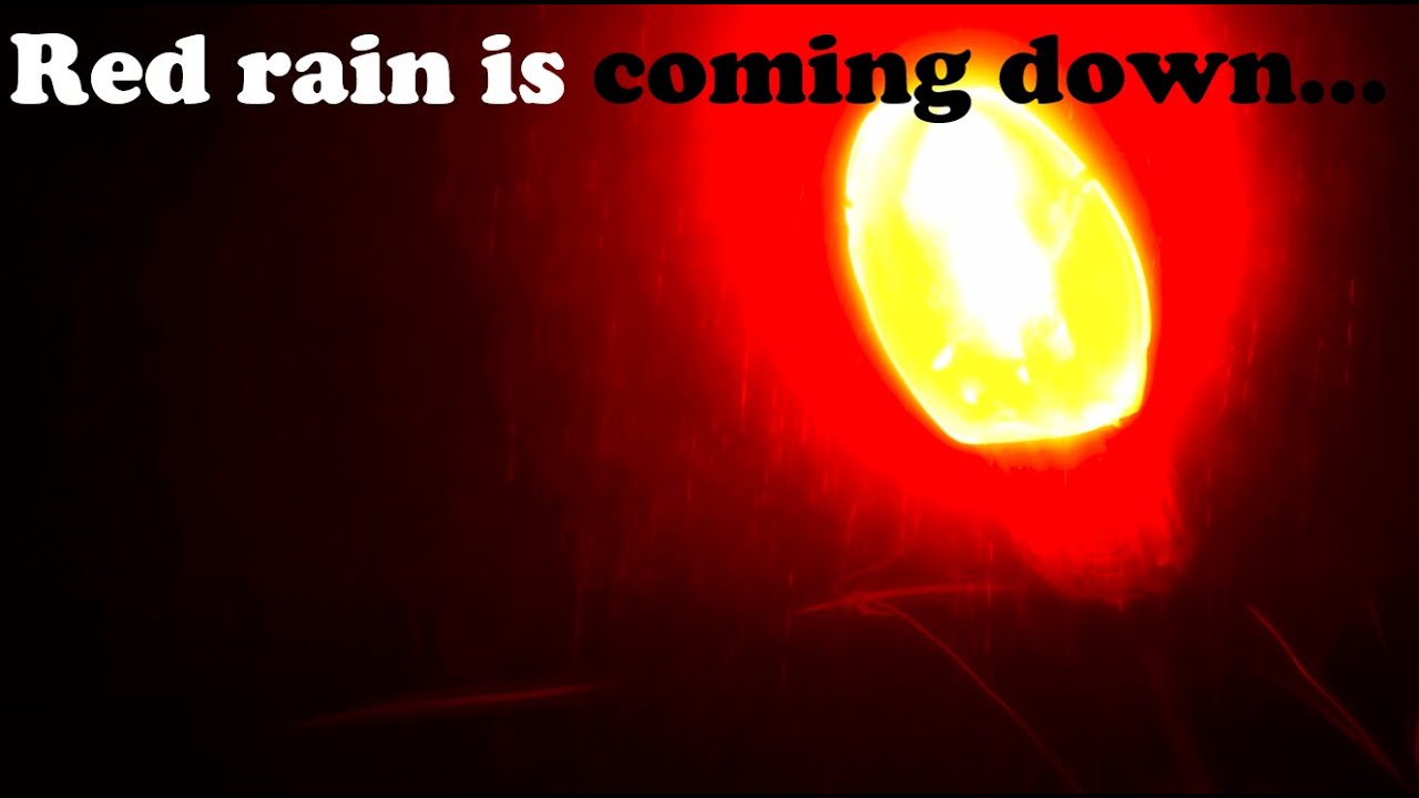 🔴Red rain is coming down Relax, Study, Meditation, insomnia, Sleeping