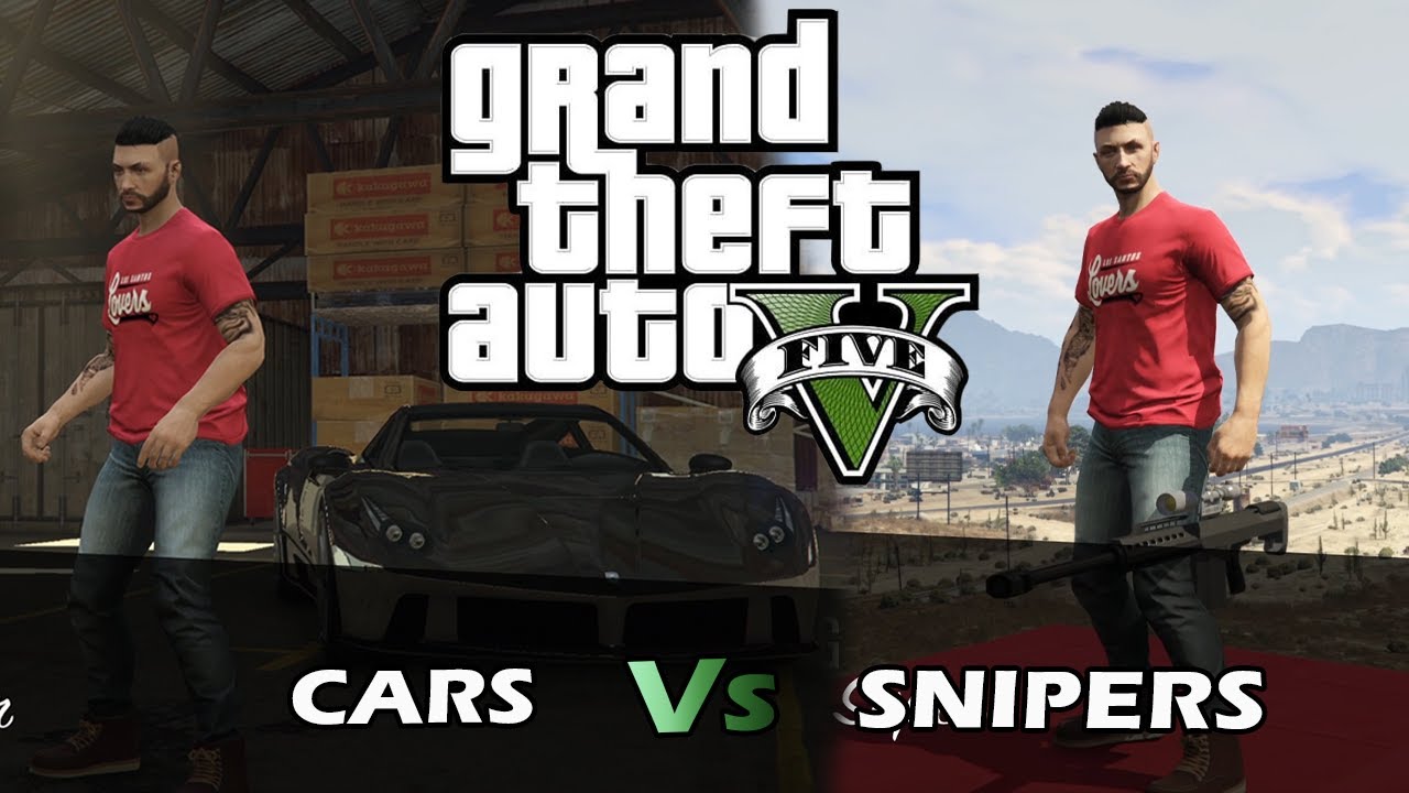 We played Snipers Vs Cars Again !! | Grand Theft Auto V | w/ VichuKuttan and Jes John