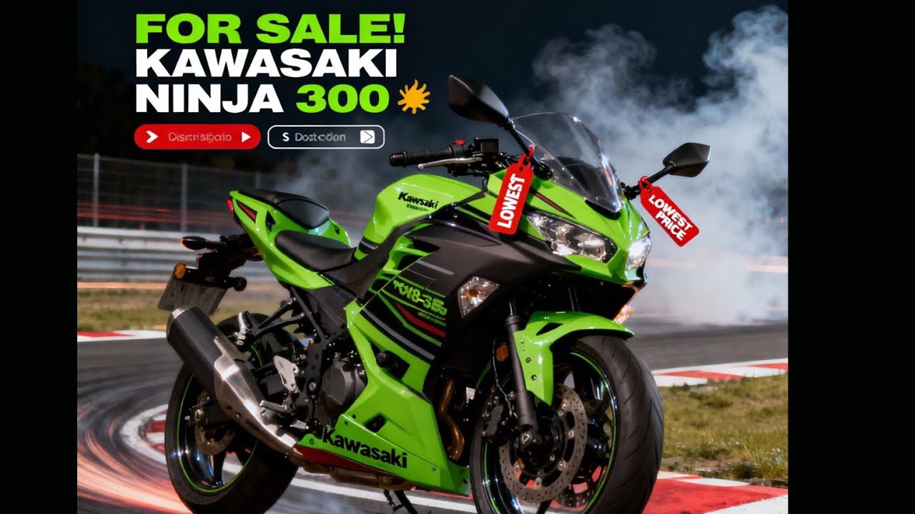 Kawasaki Ninja300 Next to new ForSale🥰Sports Bike Only AT 2,35/-😍Delivery🚚 Secondhandbikes|Usedbikes