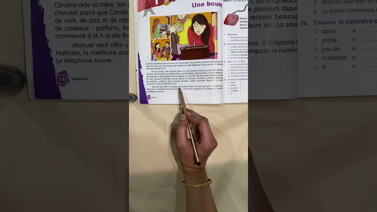 Apprenons Le Français 4, Chapter 1 - Youtube