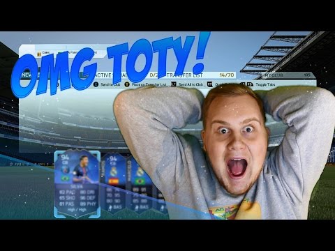 OMG TOTY I PACK - GALET MÅNGA 100K PACKS!! - FIFA 16 på svenska