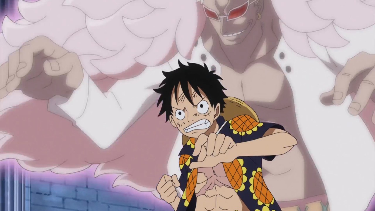 ドフラミンゴVSルフィ＆ロー！復活した怪物との死闘！Luffy vs