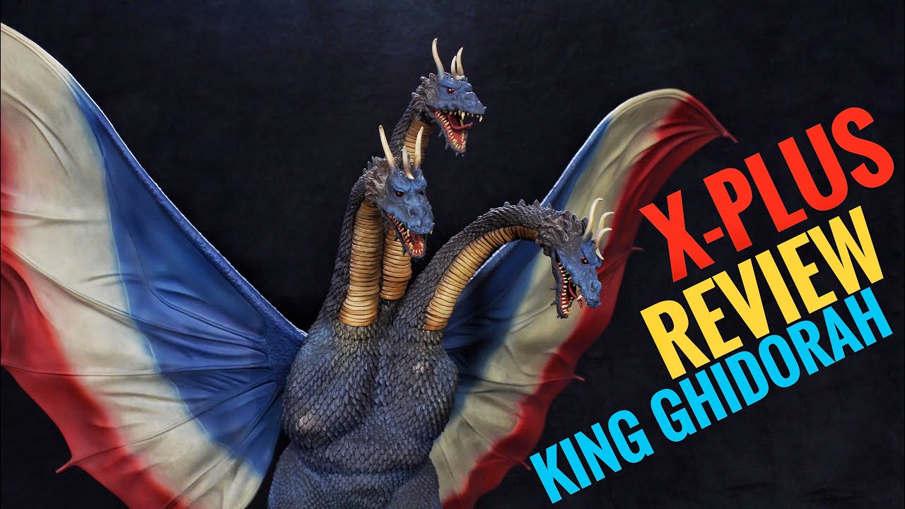 X-Plus 25cm King Ghidorah 1964 RIC Exclusive REVIEW - YouTube