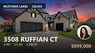 3508 Ruffian Ct, Celina TX 75009 | $899,000 | 6-Bed Modern Tudor in Mustang Lakes