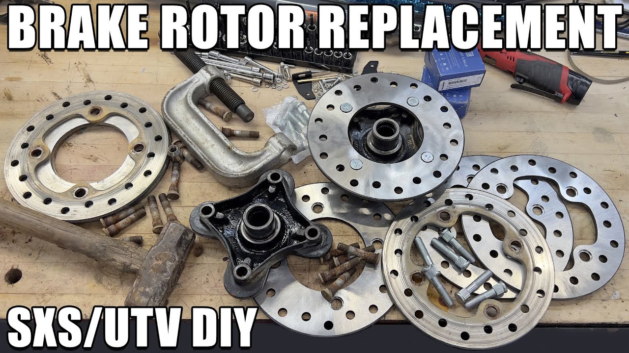 How to Replace Brake Rotors on a RZR or Other SXS/UTV/ATV - KRX/YXZ/X3/RMAX/Maverick/Talon/Z-Force