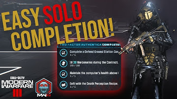 EASY Tier 1 Two Factor Authentication Mission Completion for Act 3 | Call of Duty MW3 Zombies